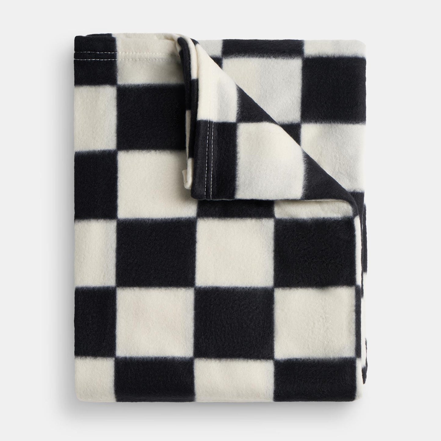 OHS Checkerboard Throw Soft Blanket Polar Fleece Lightweight Bedspread