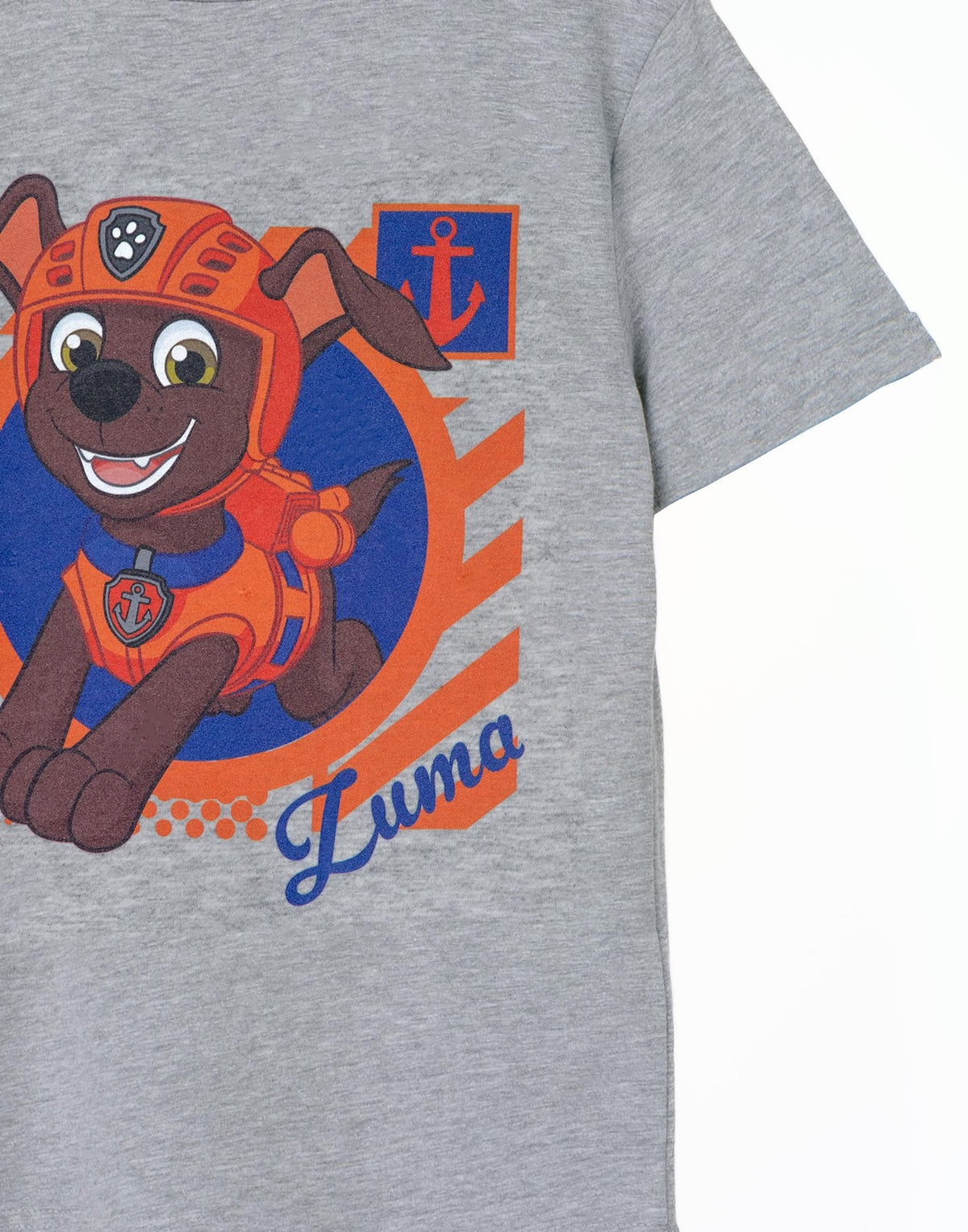 Paw Patrol Short Sleeved T-Shirt | Boys Grey Marl | Official Merch