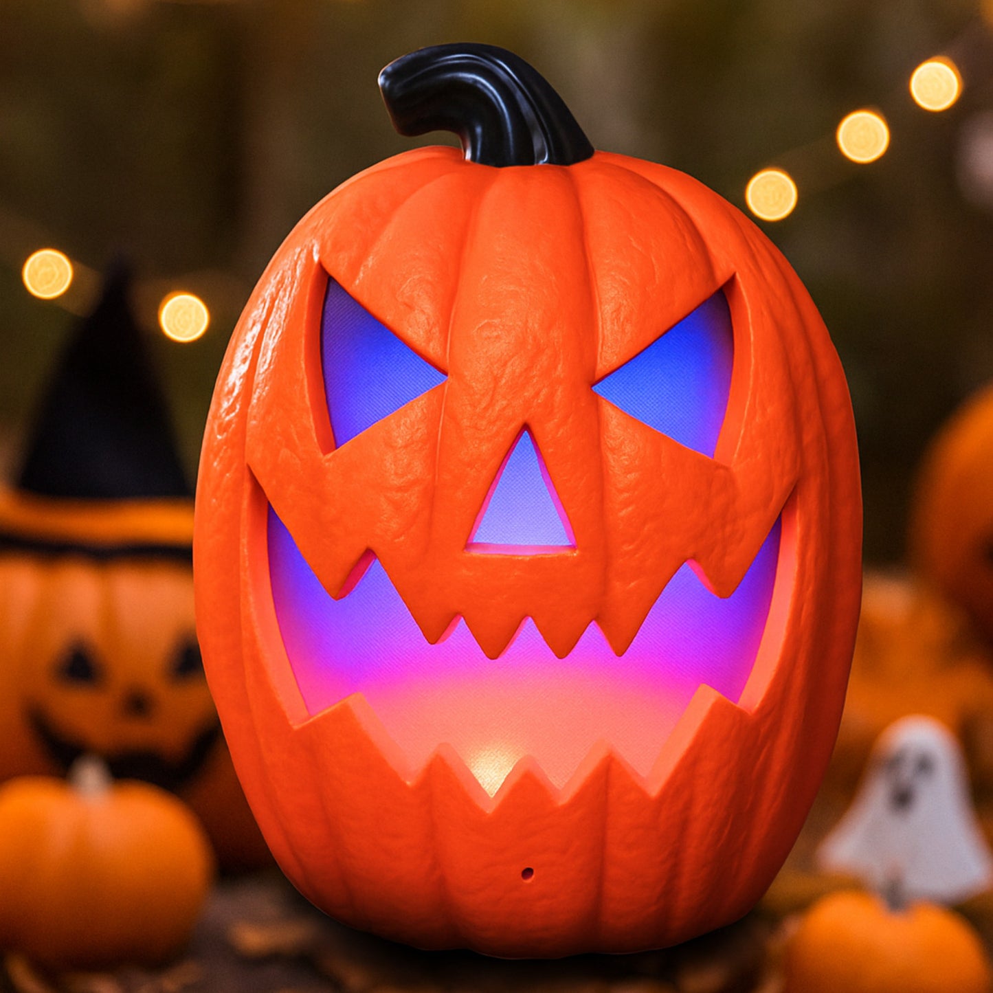 iN Halloween LED Pumpkin - Halloween Decoration - Colour Changing - Spooky Sound
