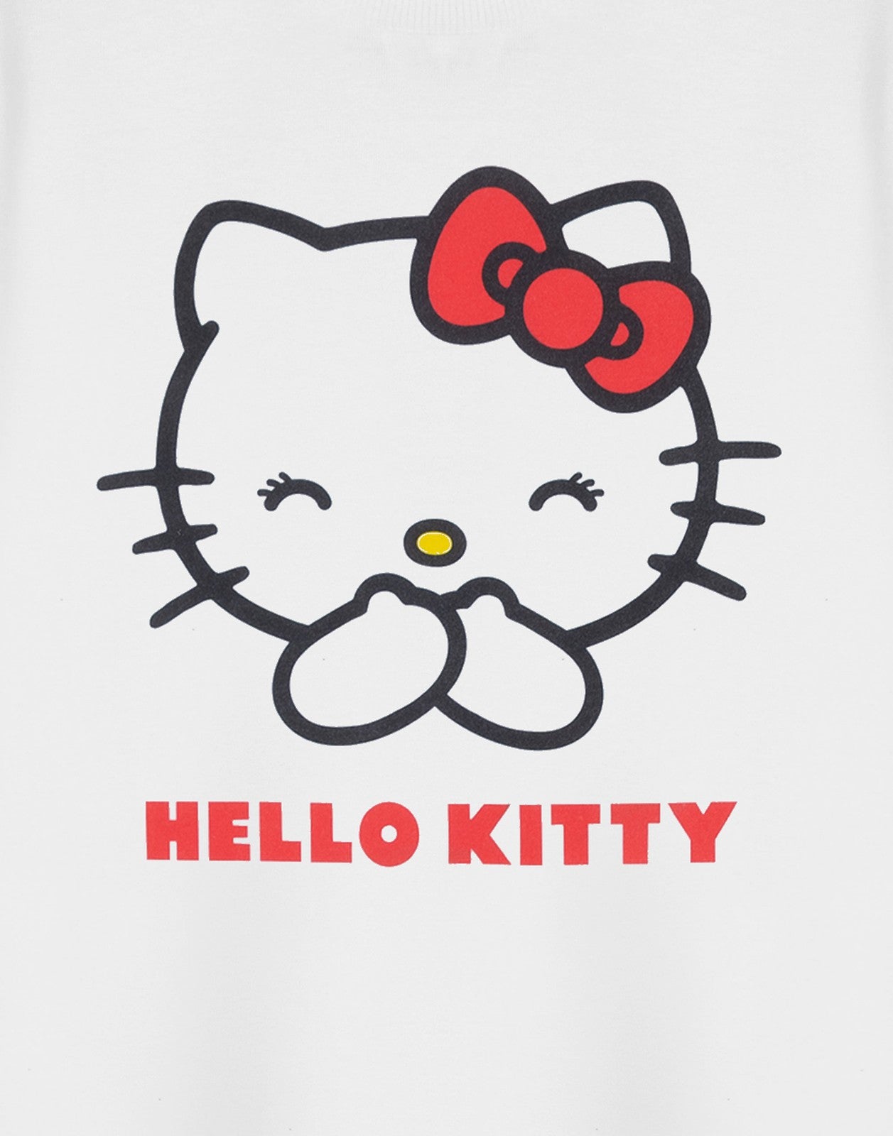 Hello Kitty Short Sleeved T-Shirt | Girls White | Official Merch