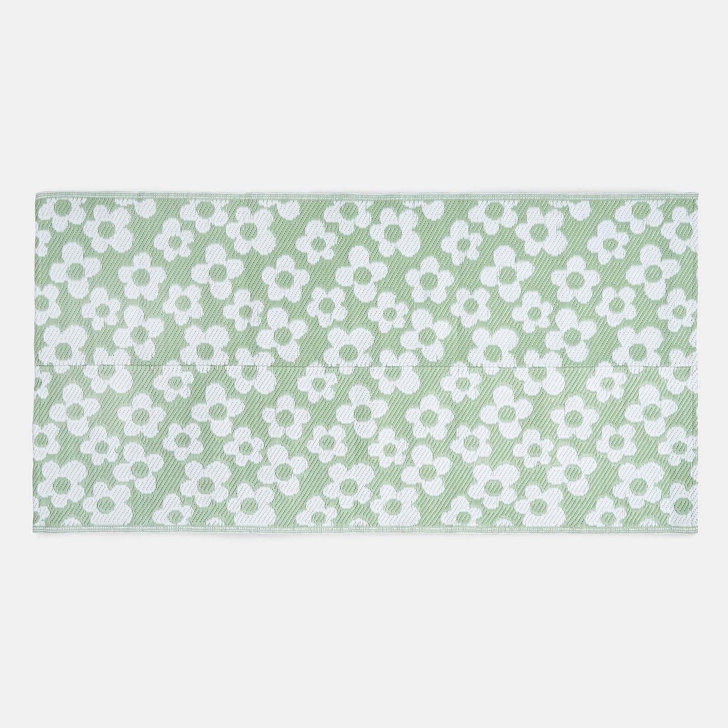 OHS Daisy Print Garden Rug Outdoor Waterproof Area Mat Patio Decor