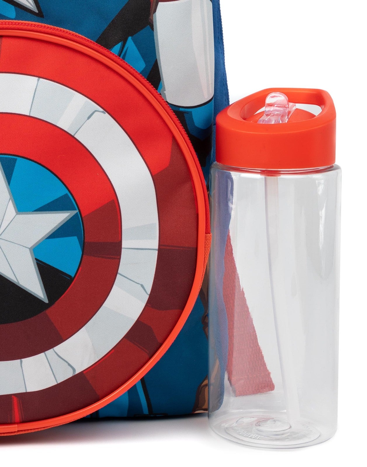 Marvel 4 Piece Backpack Set | Boys Blue Red Green | Official Merch