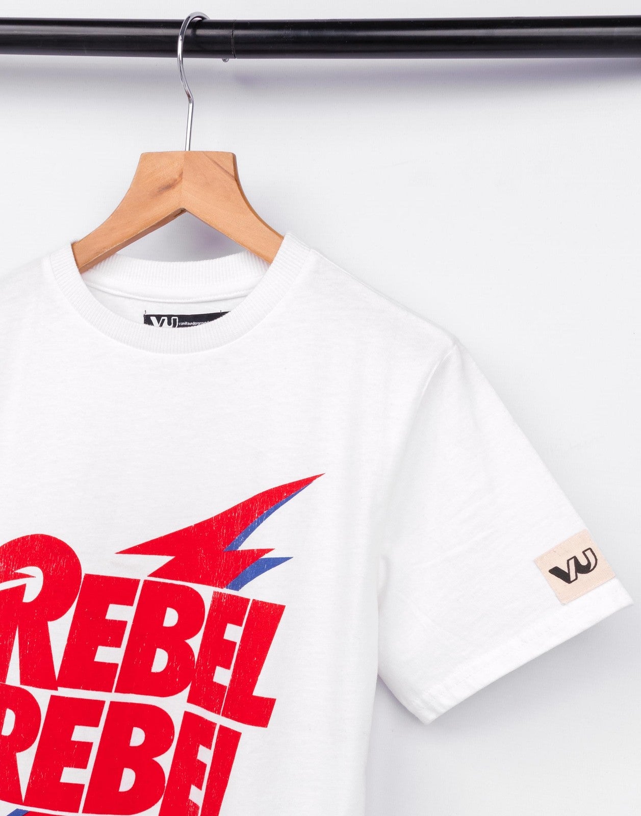 David Bowie Short Sleeved T-Shirt | Unisex Kids White | Official Merch