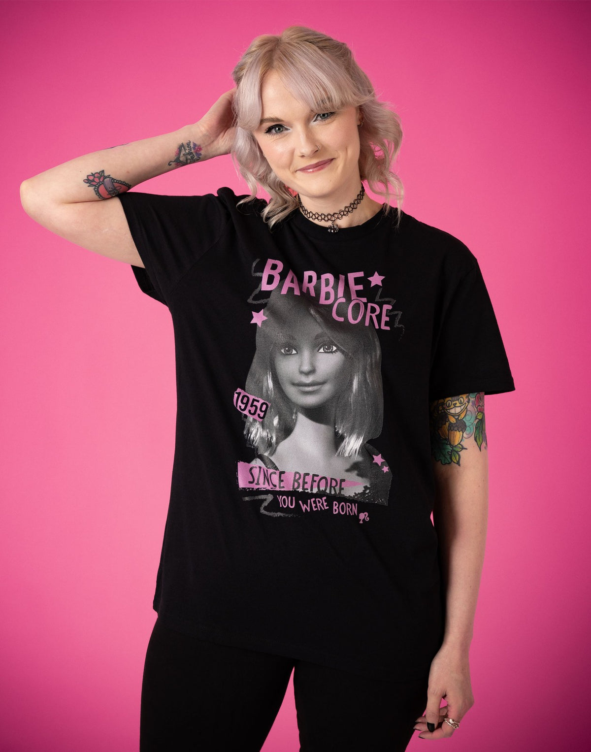 Barbie Short Sleeved T-Shirt | Womens Black | Official Merch