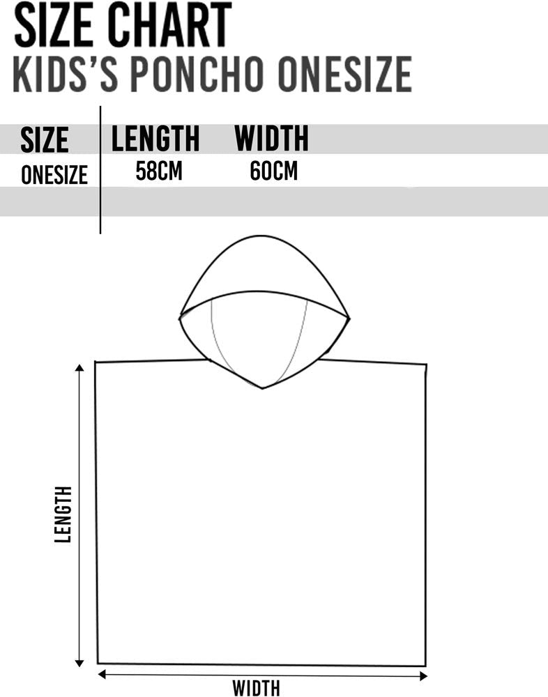 Bluey Poncho Towel | Unisex Kids Blue | Official Merch