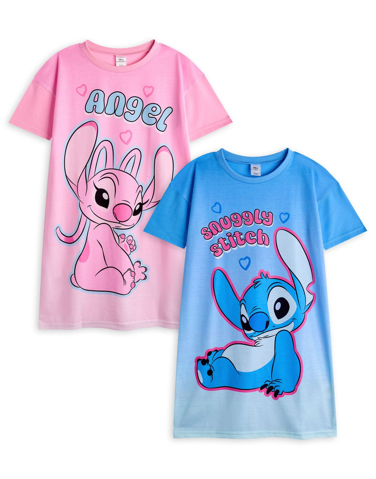 Disney Multi-Pack of 2 Short Sleeve Nightdress | Girls Multicoloured | Official