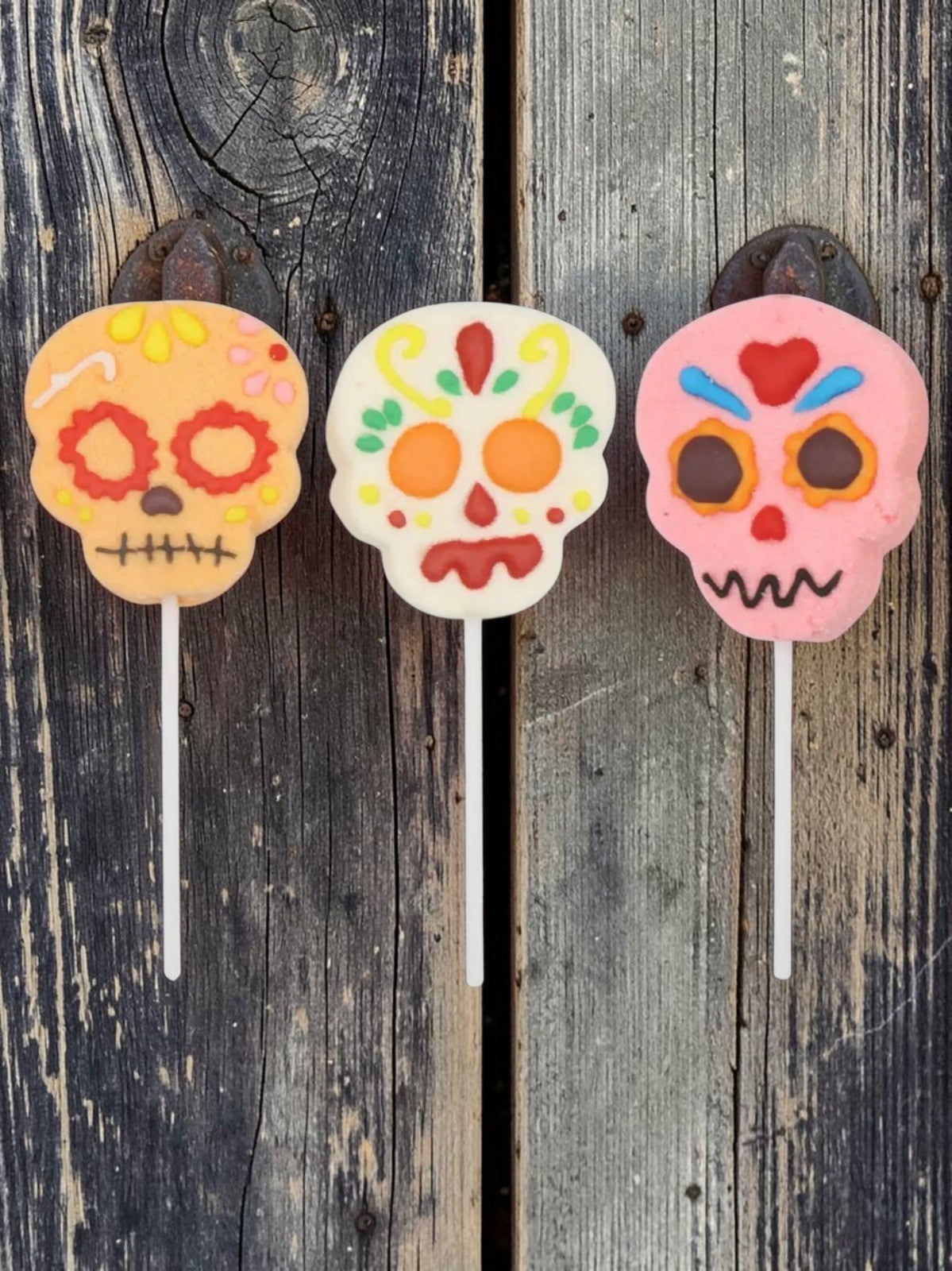 Skull Mallow Lollipops Halloween Fruit Flavoured Sweets 35g each 3, 6 or 12 Pack