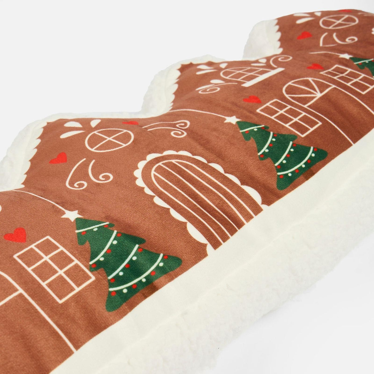 OHS Gingerbread House Draught Excluder Xmas Draft Wind Blocker Door Stopper