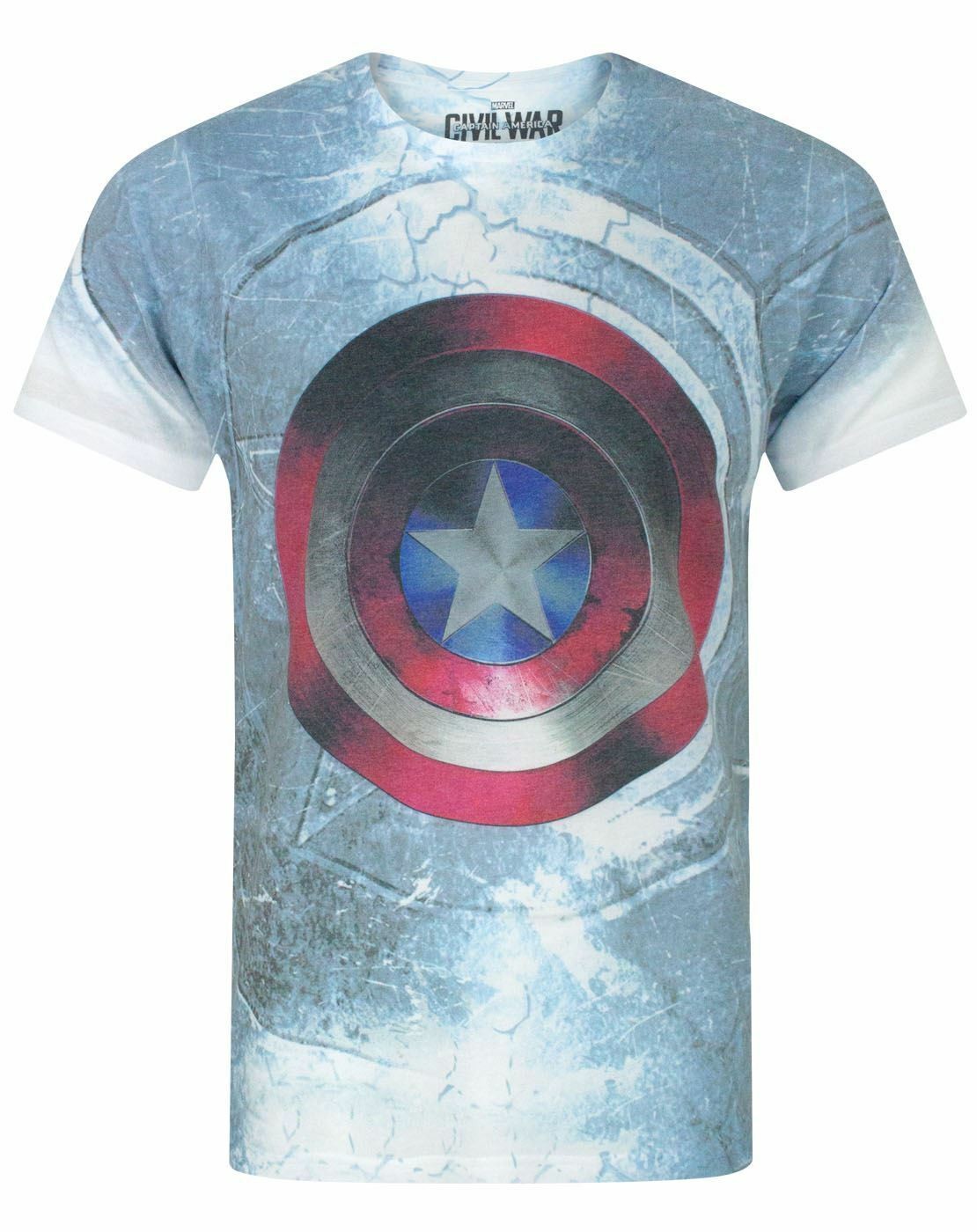 Marvel Short Sleeved T-Shirt | Mens White | Official Merch