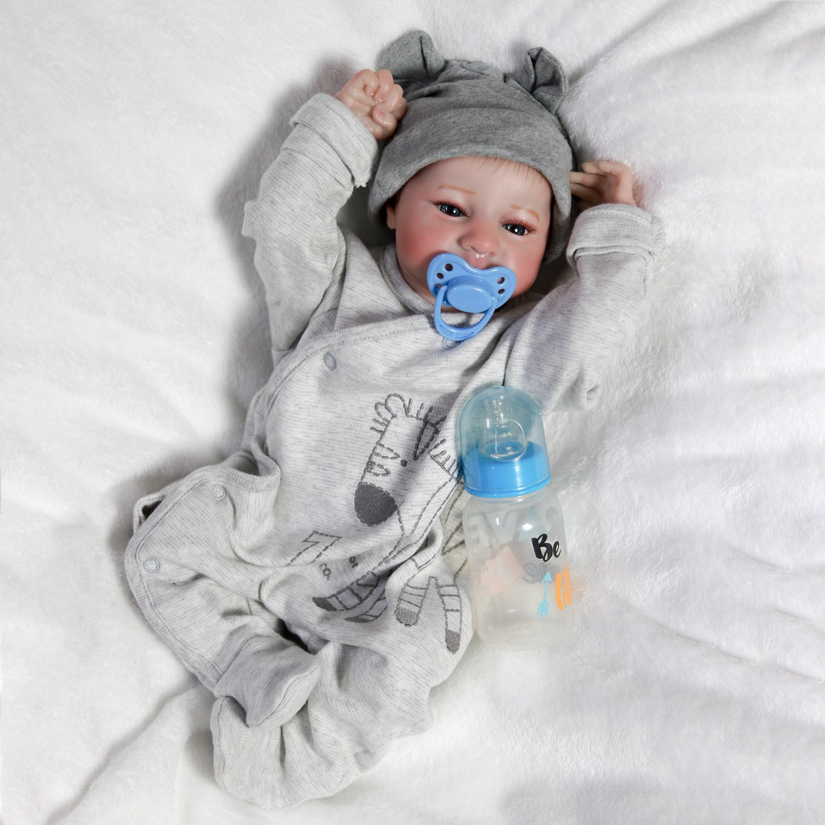 18" Lifelike Waterproof Reborn Baby Dolls Newborn Boy Doll Full Body Vinyl Twins