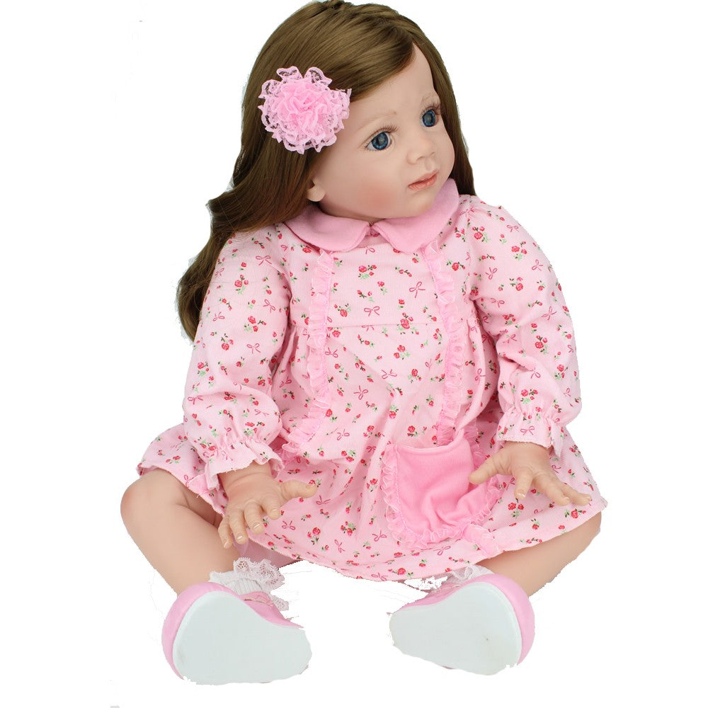 Realistic Reborn Baby Dolls Vinyl Silicone Lifelike Girl Doll Handmade Xmas Gift
