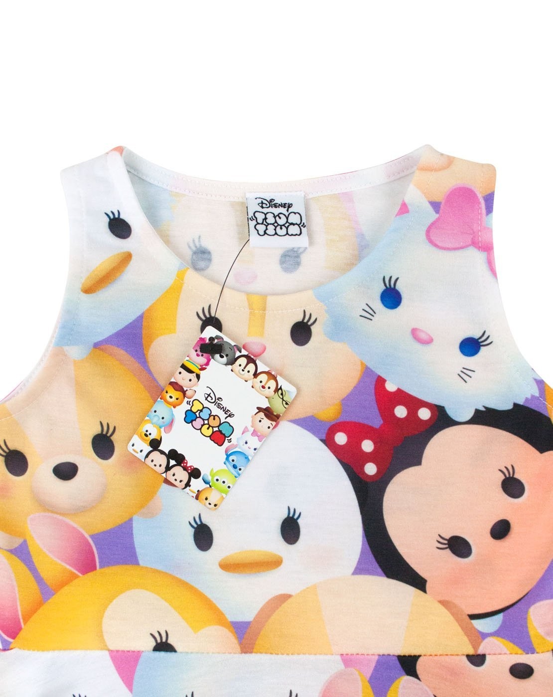 Disney Short Sleeve Skater Dress | Girls White | Official Merch