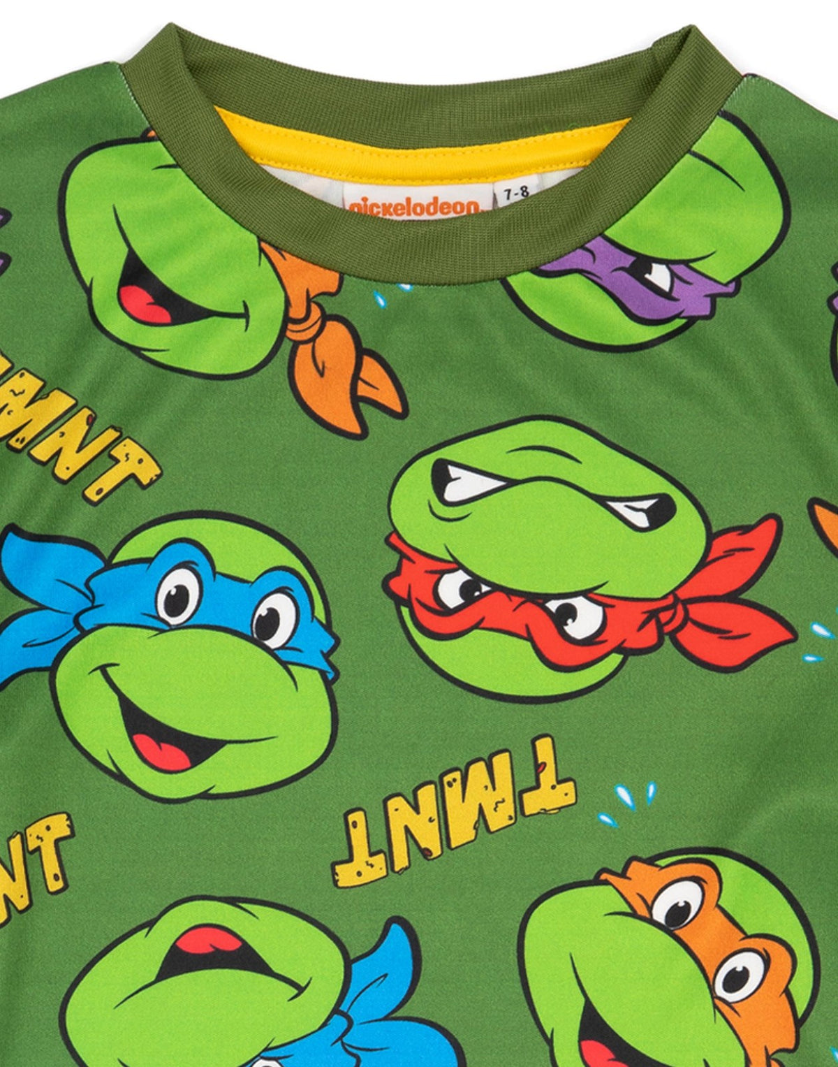 Teenage Mutant Ninja Turtles Short Sleeve Long Leg Pyjama Set | Boys Green | Off
