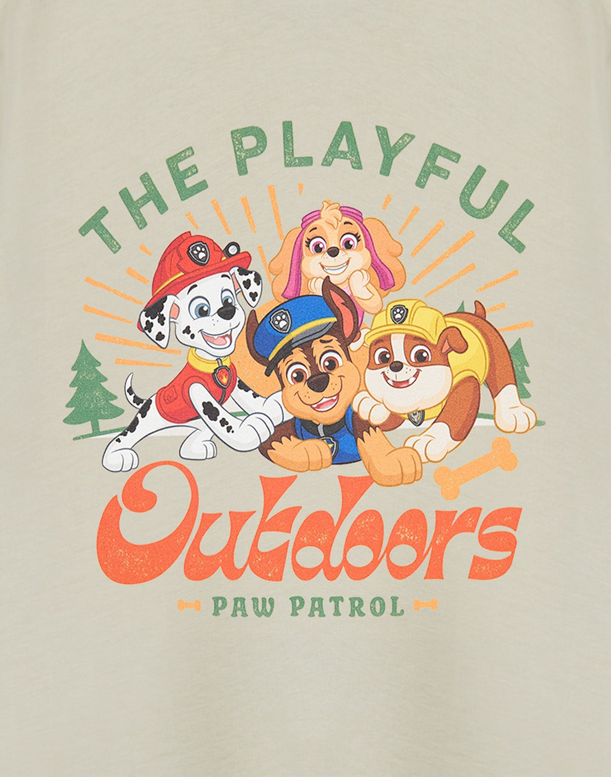 Paw Patrol Short Sleeved T-Shirt | Boys Oatmeal | Official Merch