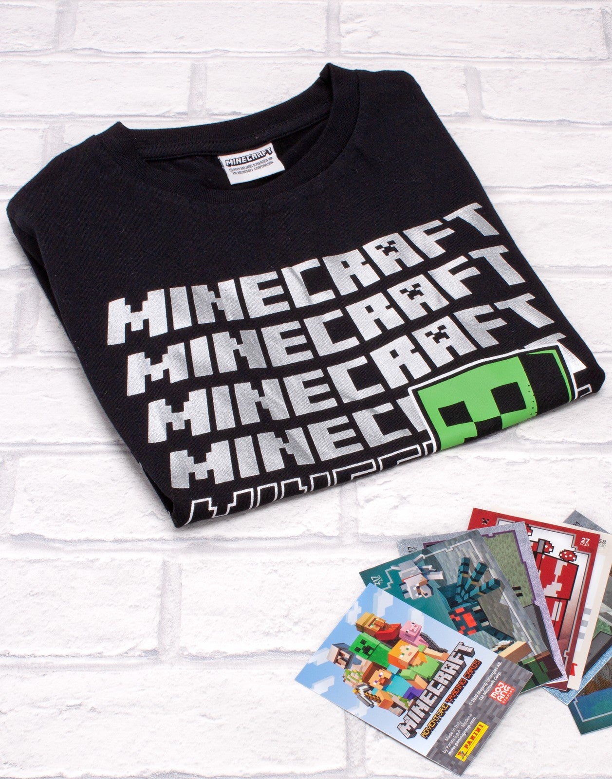 Minecraft Short Sleeved T-Shirt | Boys Black Gaming | Official Merch
