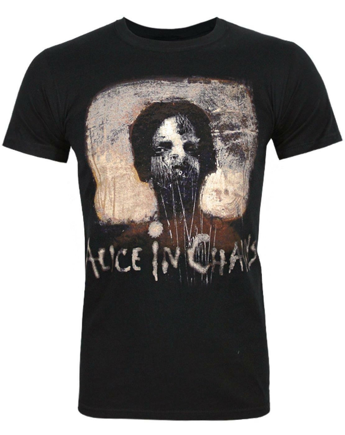 Alice In Chains Short Sleeved T-Shirt | Mens Black | Official Merch