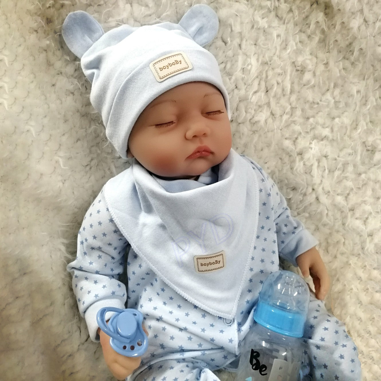 22" Realistic Reborn Baby Dolls Newborn Boy Doll Vinyl Silicone Real Life Gift