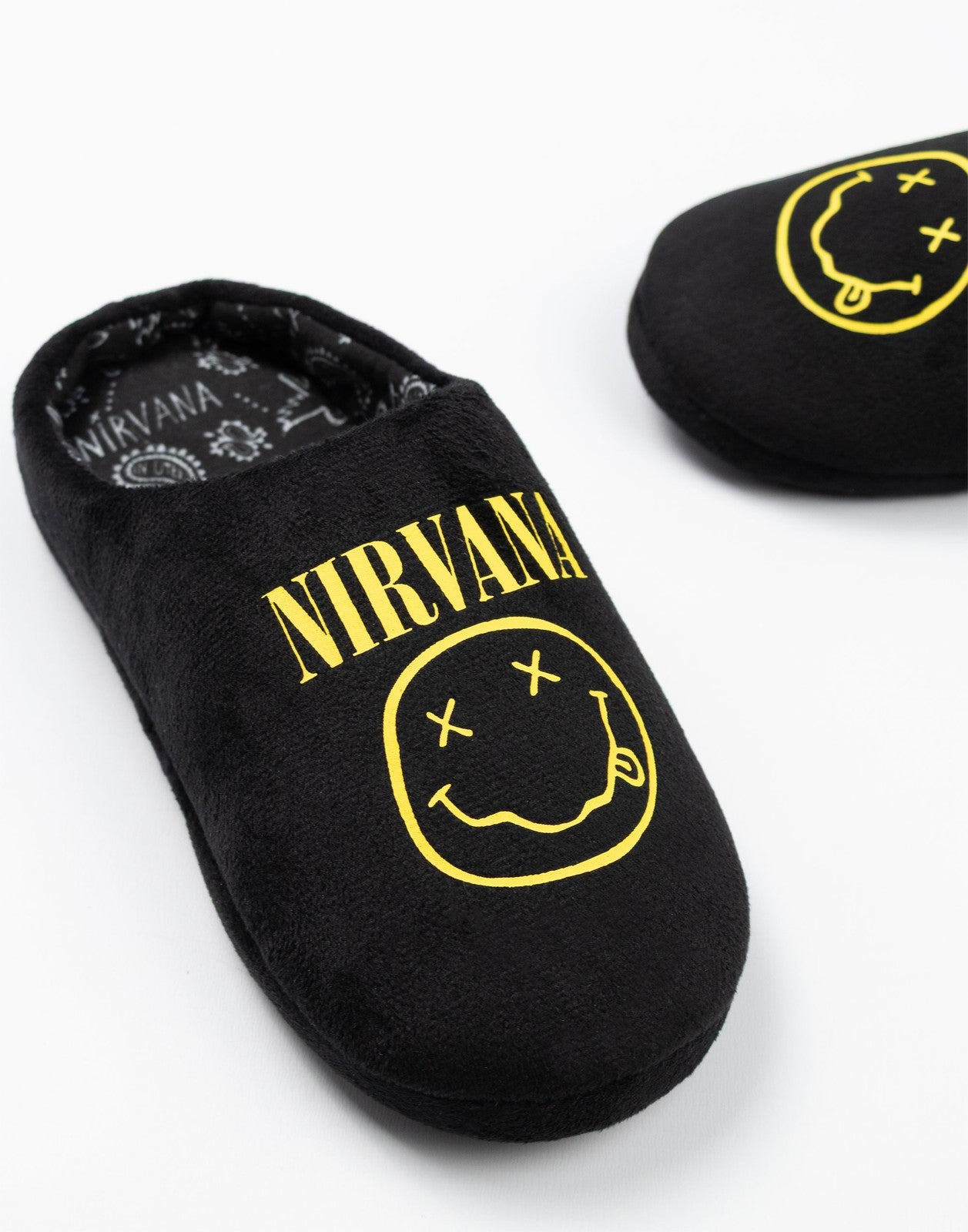 Nirvana Mule Slippers | Unisex Kids Black | Official Merch