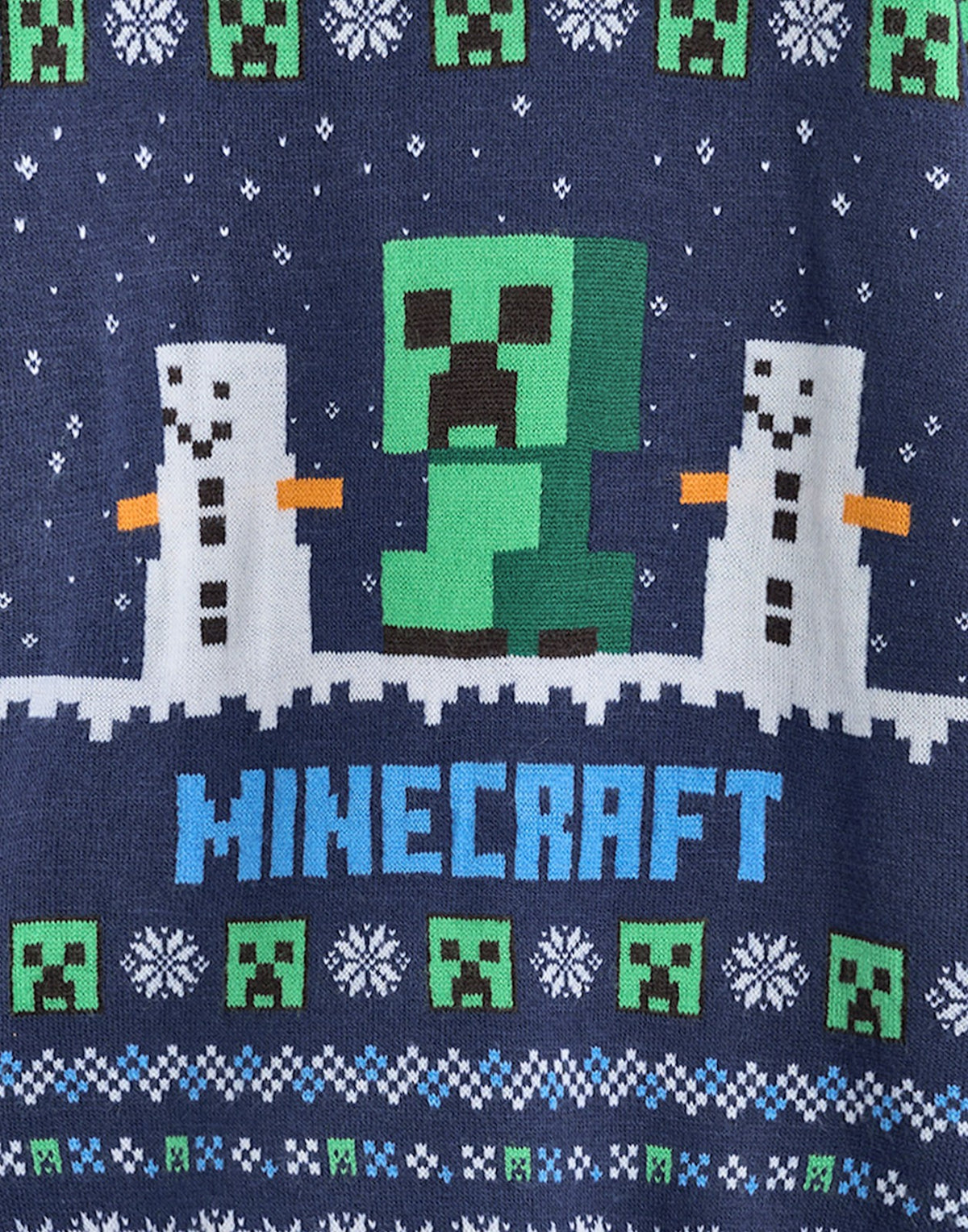 Minecraft Christmas Jumper | Boys Blue Gaming | Official Merch