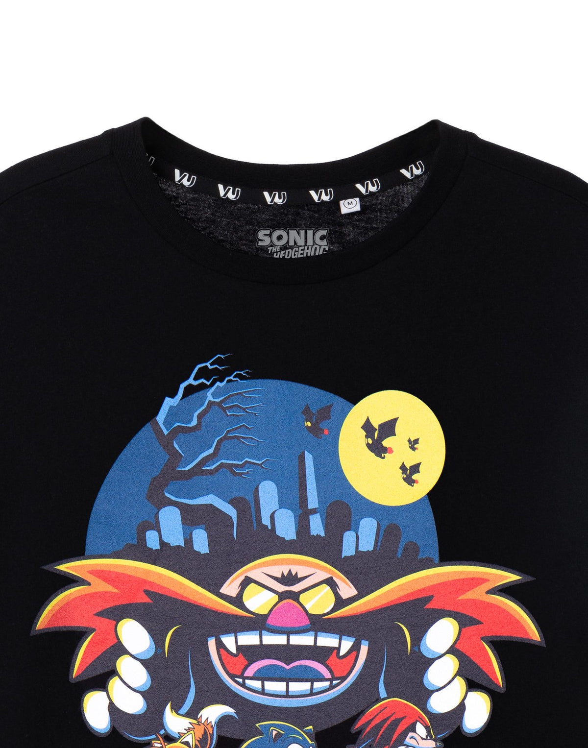 Sonic the Hedgehog Short Sleeved T-Shirt | Mens Black | Official Merch