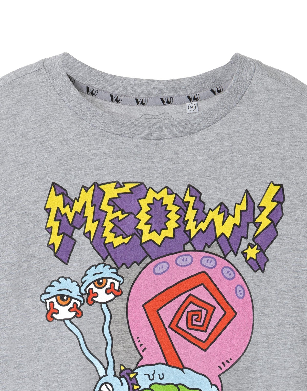 SpongeBob SquarePants Short Sleeved T-Shirt | Mens Grey Marl | Official Merch
