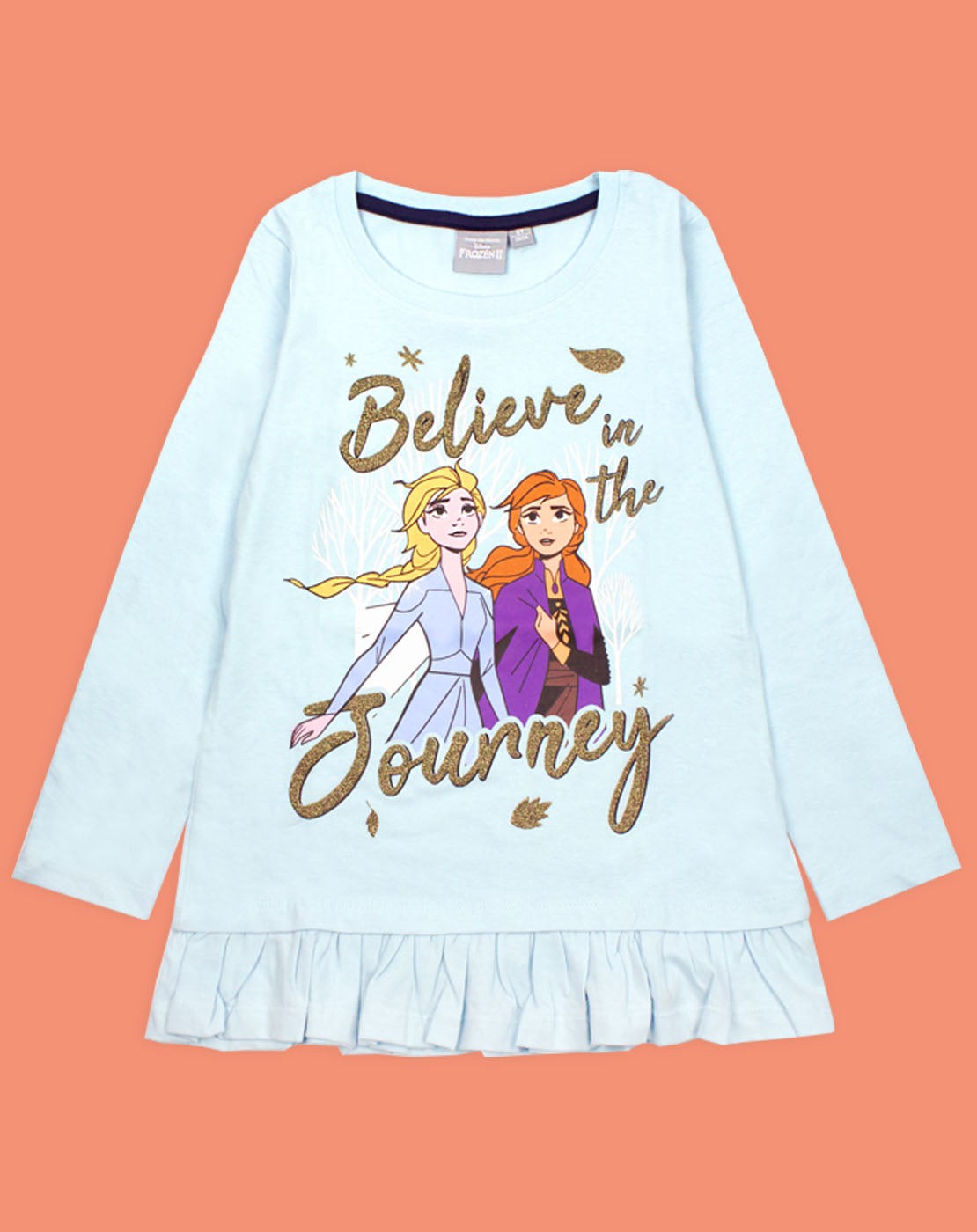 Disney Long Sleeved T-Shirt | Girls Blue | Official Merch