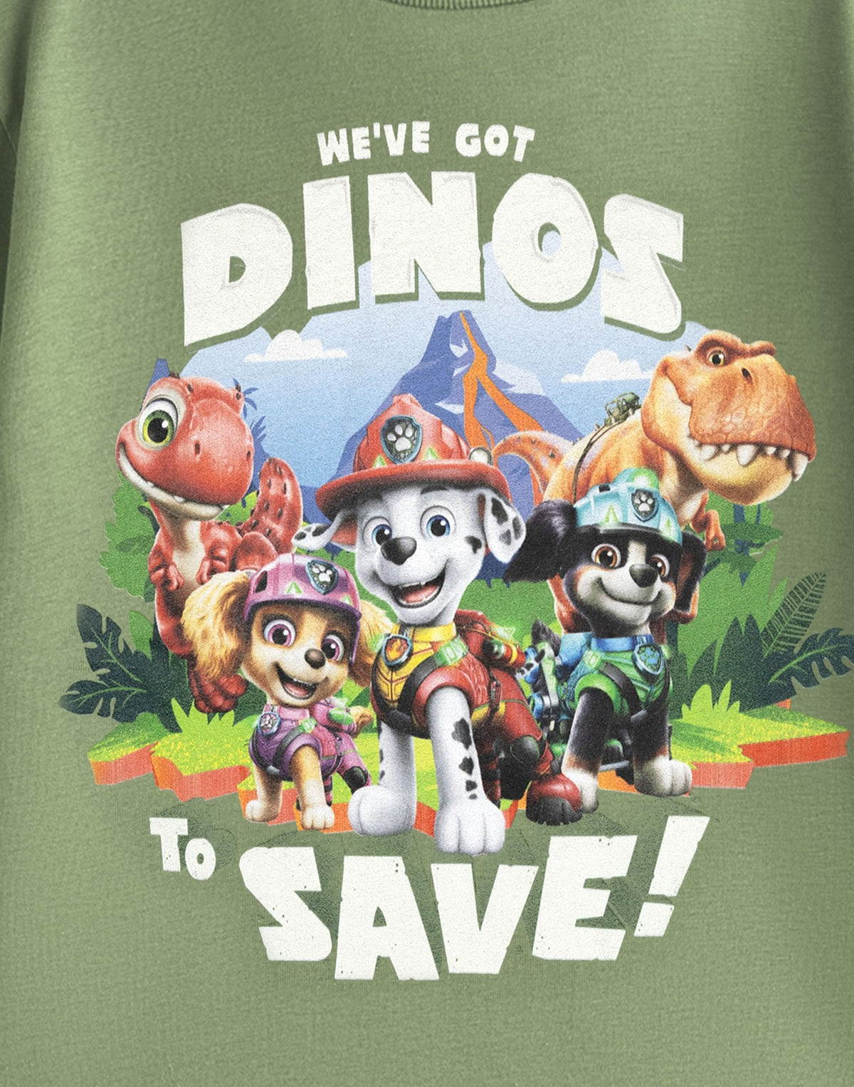 Paw Patrol Short Sleeved T-Shirt | Unisex Kids Khaki | Official Merch
