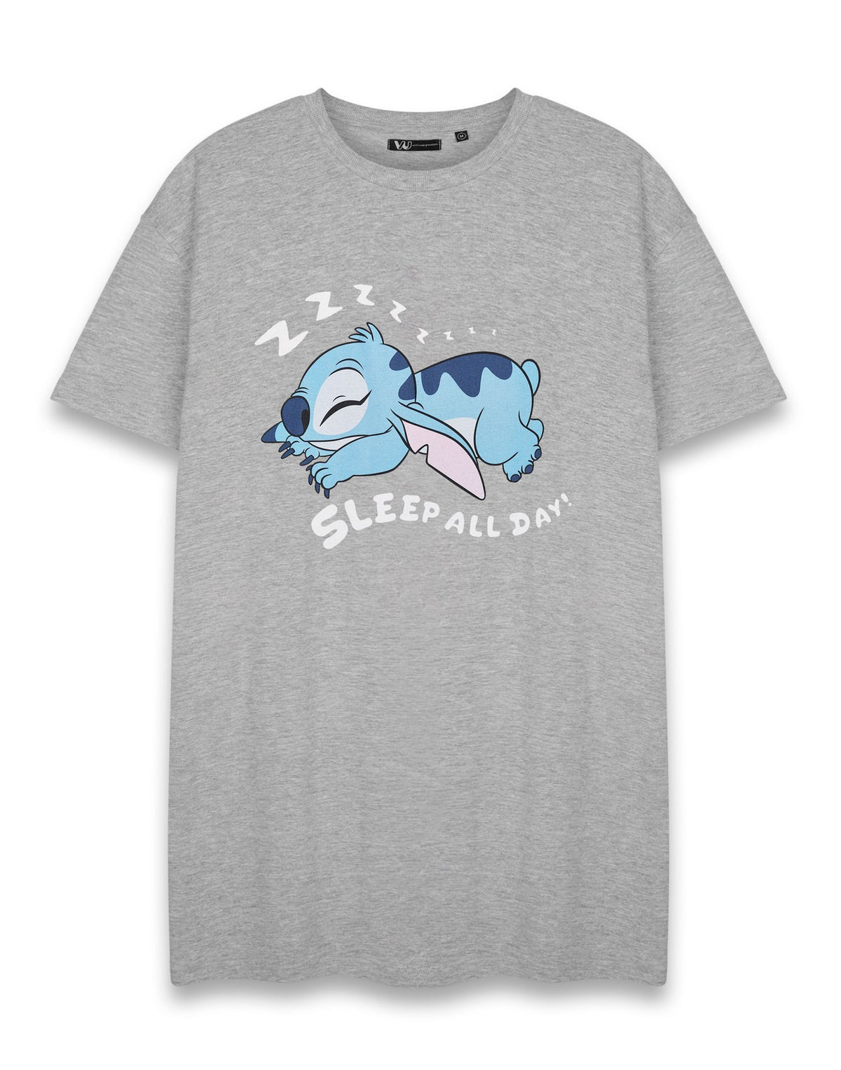 Disney Short Sleeve Nightdress | Womens Grey Marl | Official Merch