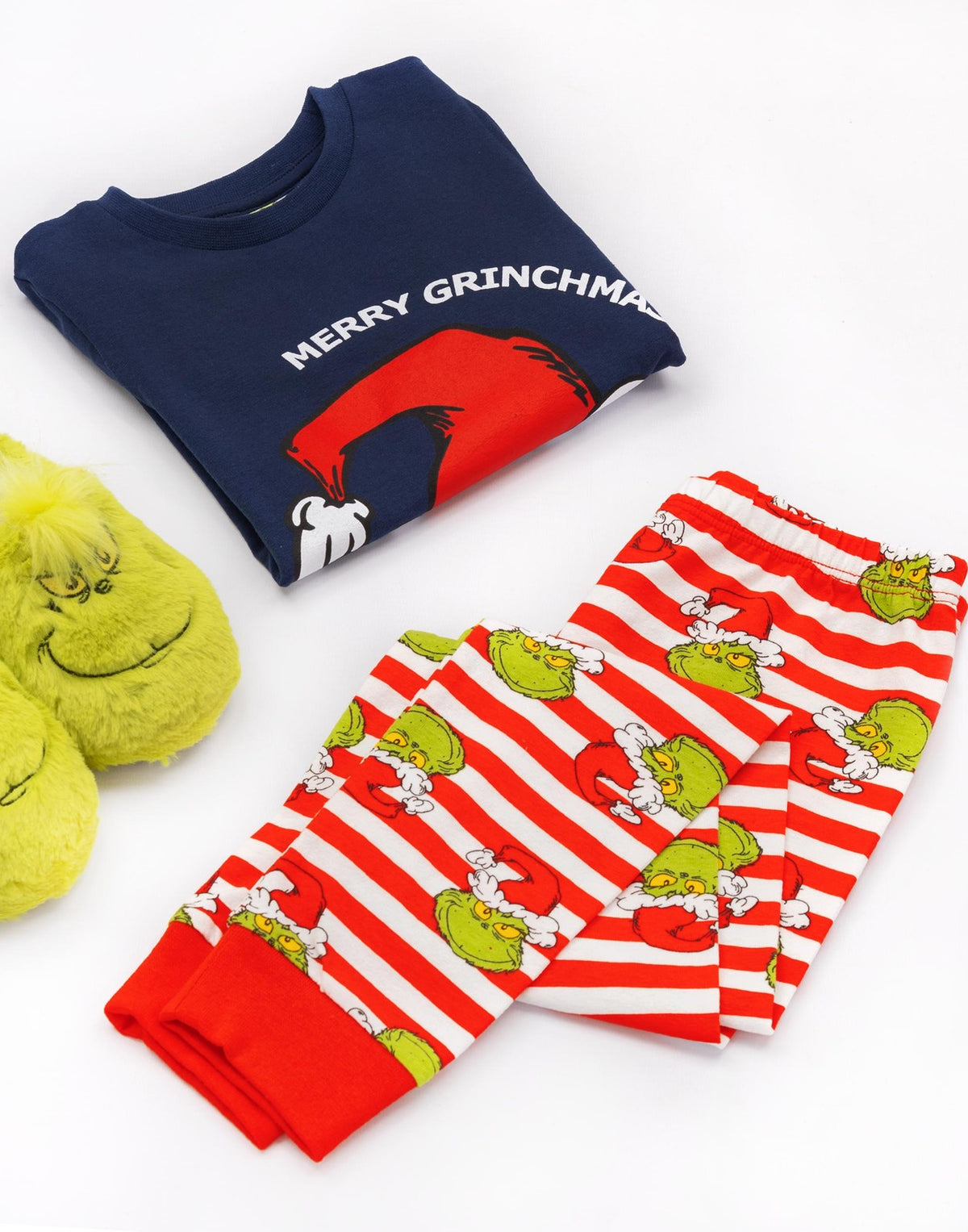 The Grinch Long Sleeve Long Leg Pyjama Set | Unisex Kids Blue | Official Merch