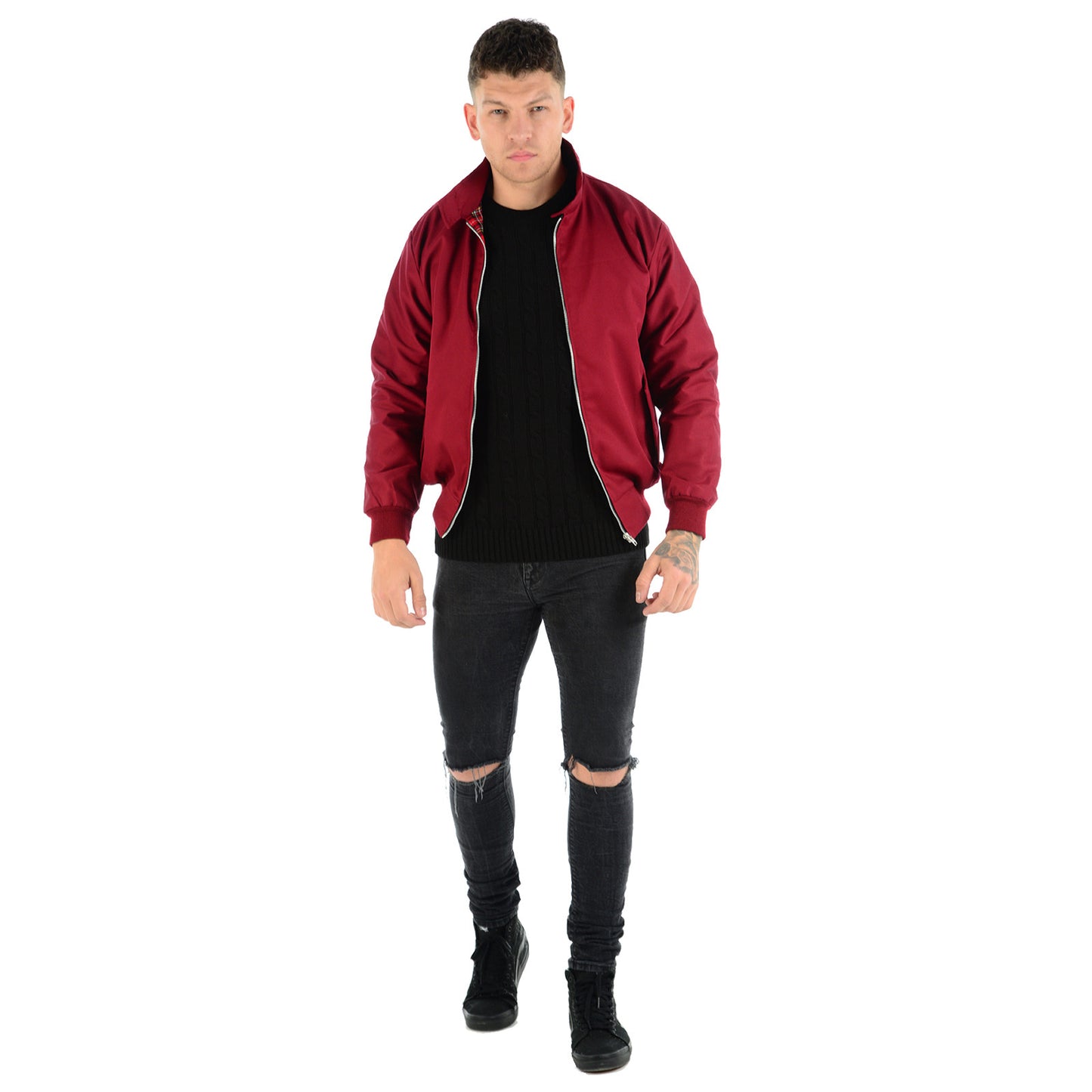 MENS JACKET CLASSIC TRENDY VINTAGE RETRO SCOOTER 1970'S BOMBER MOD COAT TOP NEW