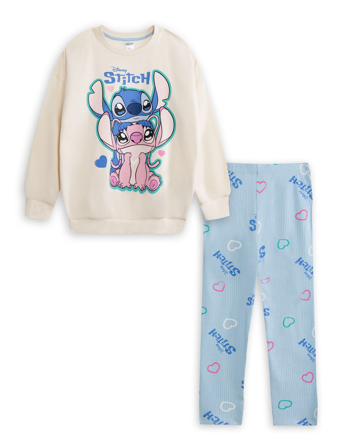 Disney Sweatshirt and Joggers Set | Girls Multicoloured | Official Merch