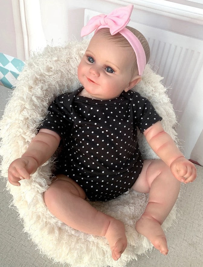 Reborn Baby Dolls Vinyl Silicone Handmade Realistic Newborn Girl Doll Xmas Gift
