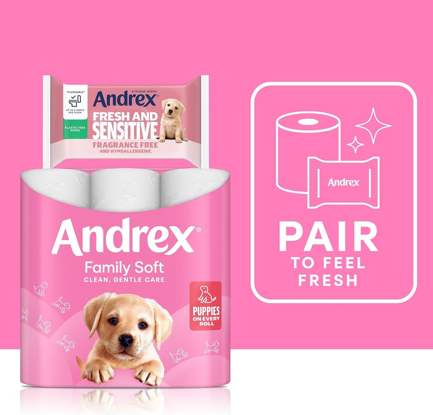 Andrex Family Soft Toilet Roll - 72 Toilet Rolls, 2-Ply, Bulk Buy, Fragrance