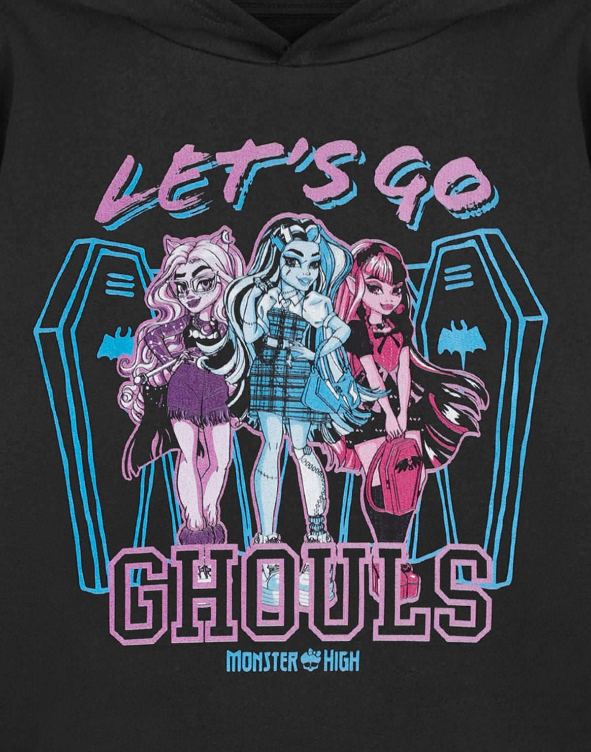 Monster High Hoodie | Girls Black | Official Merch