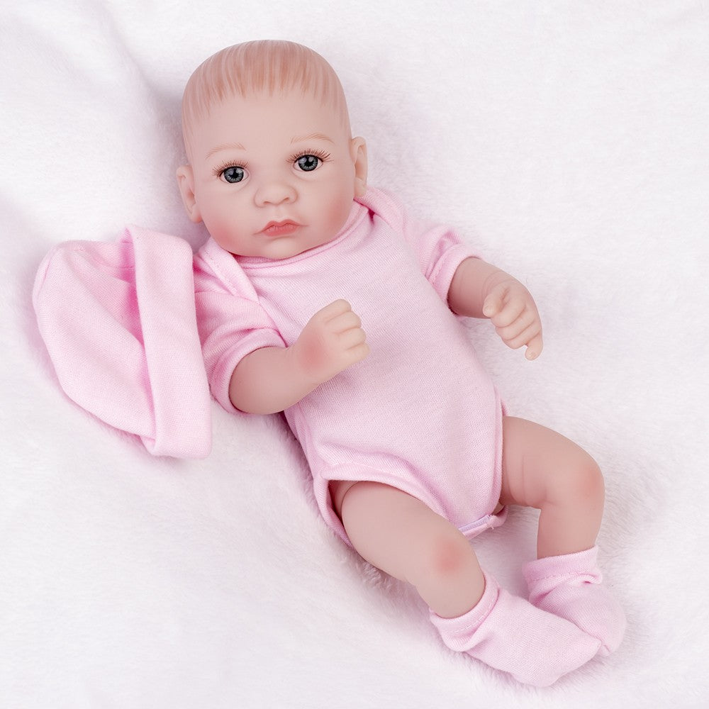 10" Reborn Dolls Waterproof Newborn Boy Girl Full Body Silicone Vinyl Twins Bath