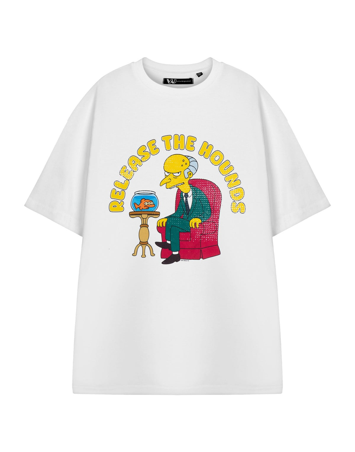 The Simpsons Short Sleeved T-Shirt | Mens White | Official Merch