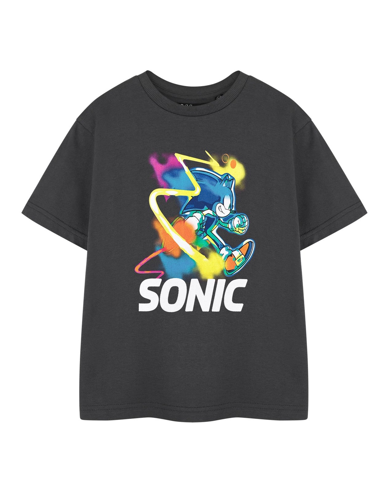 Sonic the Hedgehog Short Sleeved T-Shirt | Boys Charcoal | Official Merch