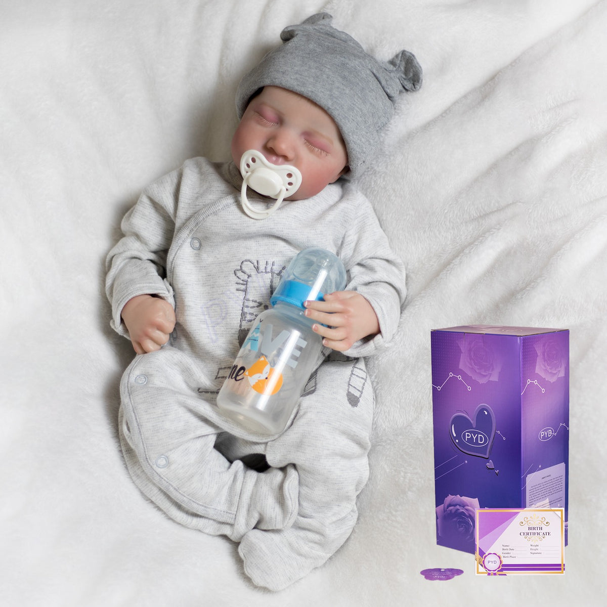 Lifelike Reborn Baby Dolls Vinyl Silicone Realistic Newborn Boy Doll Real Gift