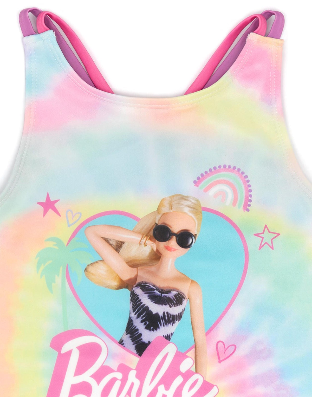 Barbie 1 Piece Swimming Costume | Girls Multicoloured | Official Merch
