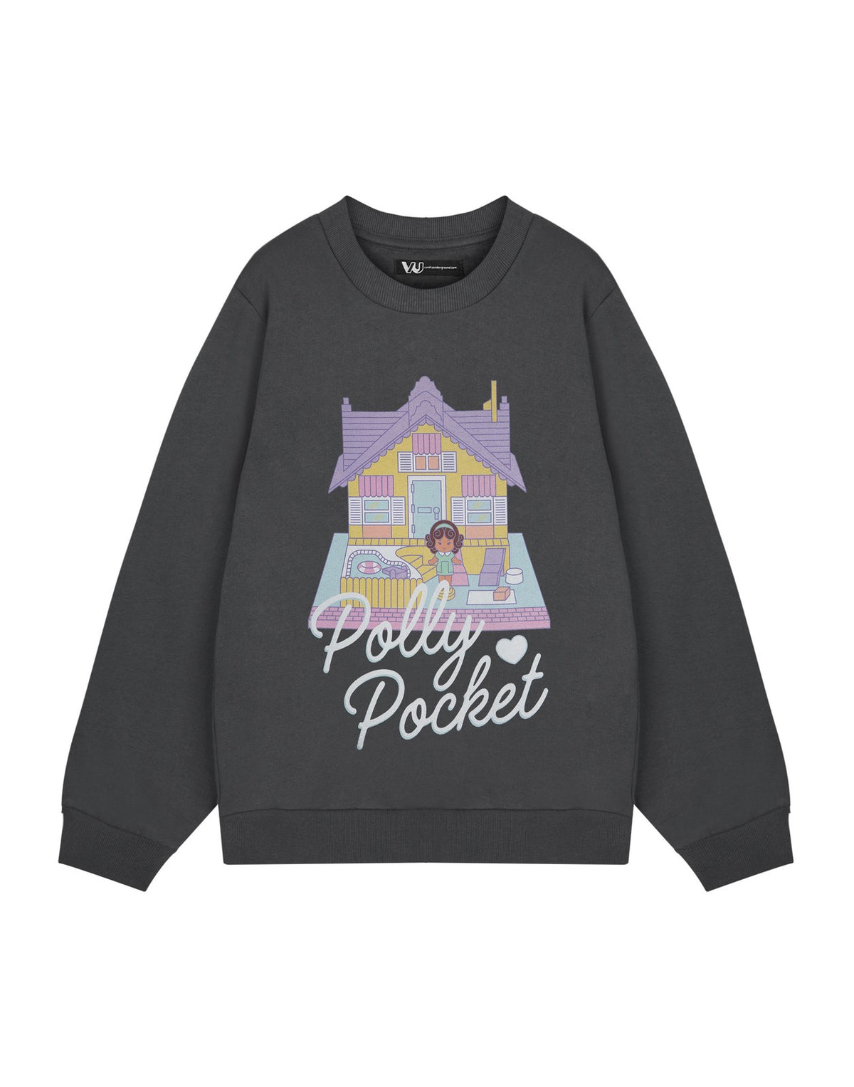 Polly Pocket Sweatshirt | Womens Charcoal | Official Merch