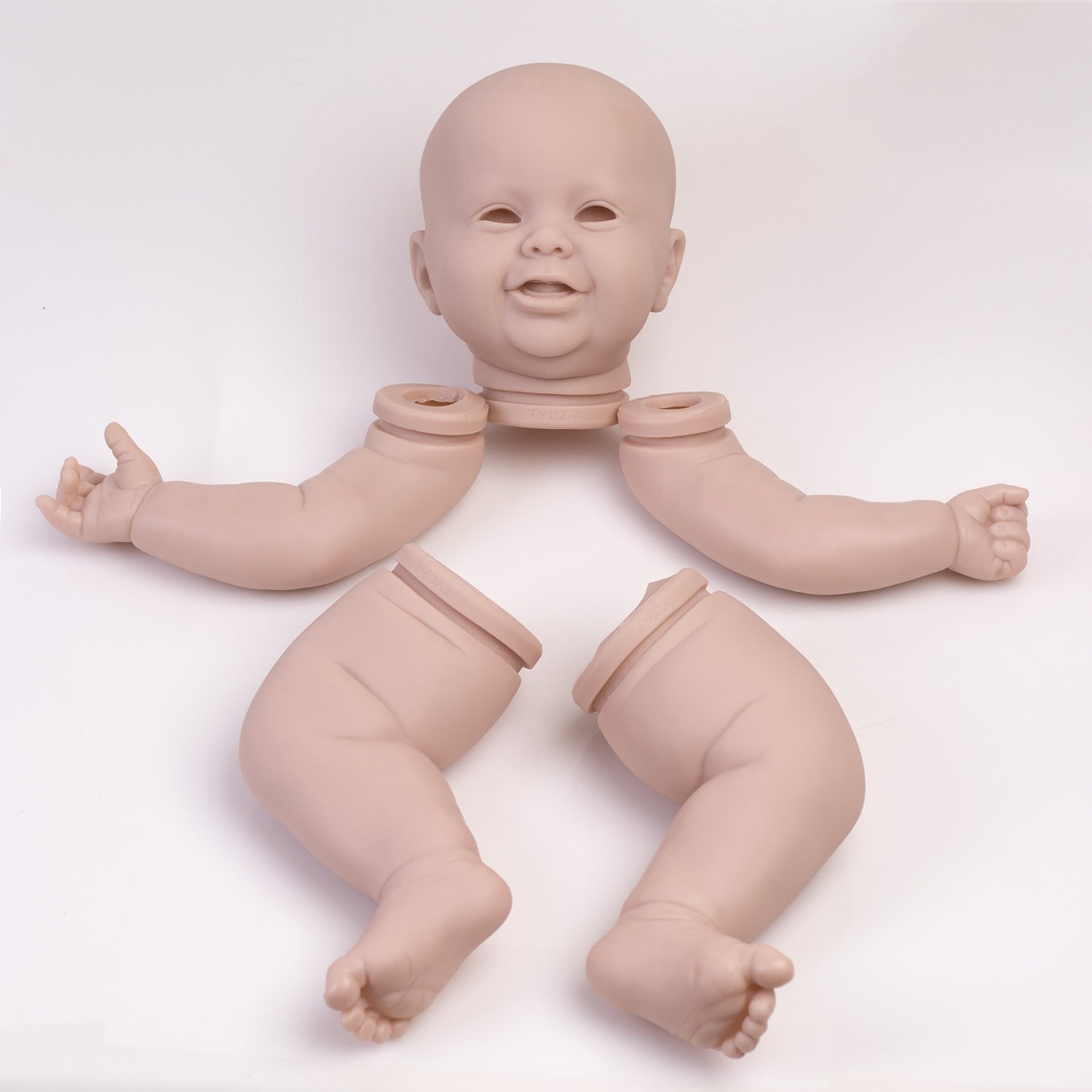 24" Realistic Reborn Baby Doll Kit DIY Supply Vinyl Silicone Unpainted Kits Part