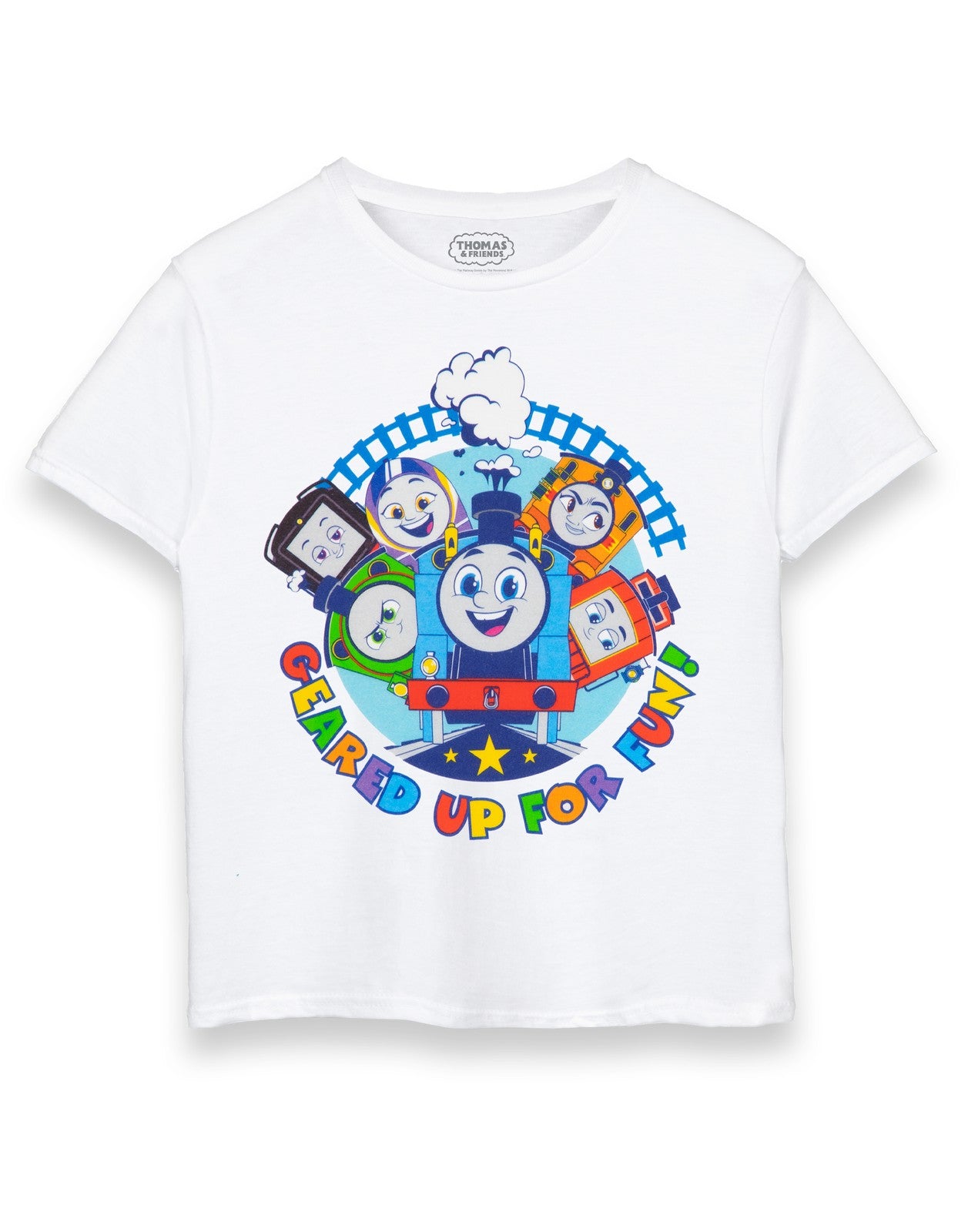 Thomas and Friends Short Sleeved T-Shirt | Boys White | Official Merch