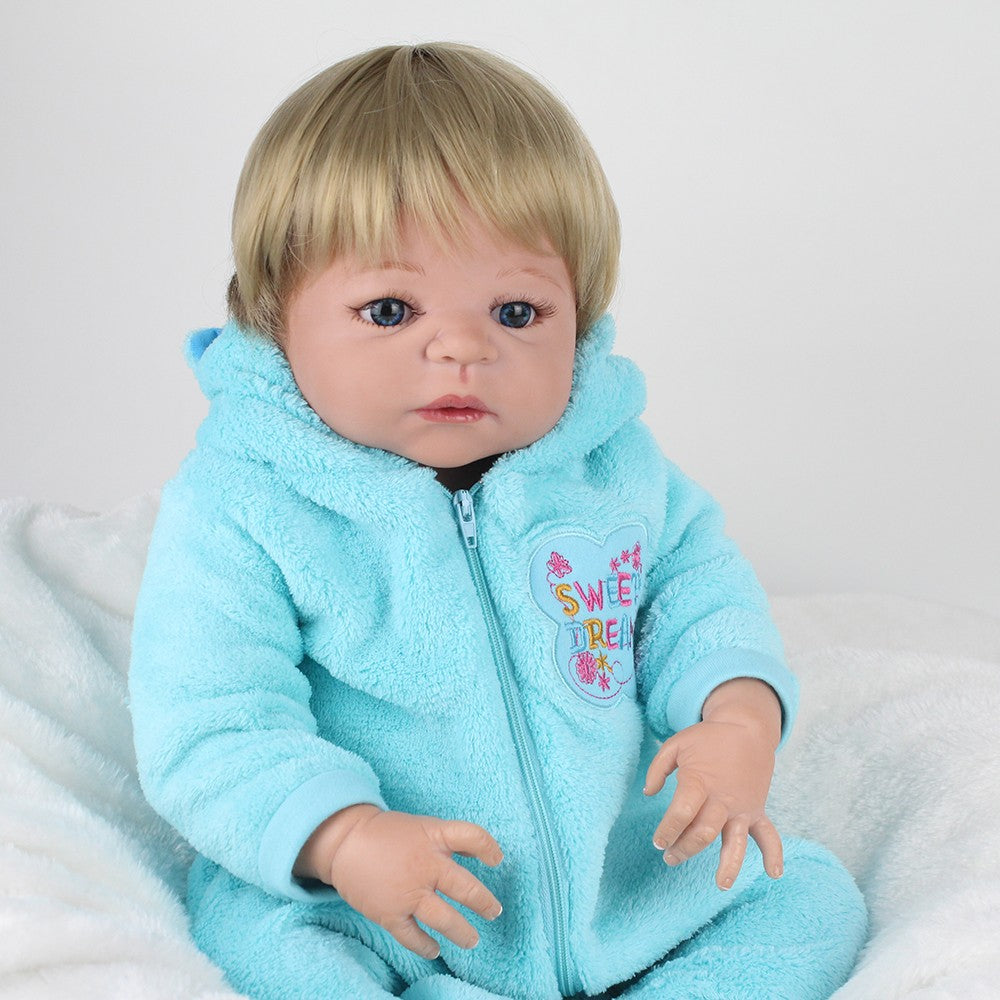 22" Lifelike Reborn Dolls Waterproof Baby Doll Full Body Silicone Vinyl Boy/Girl