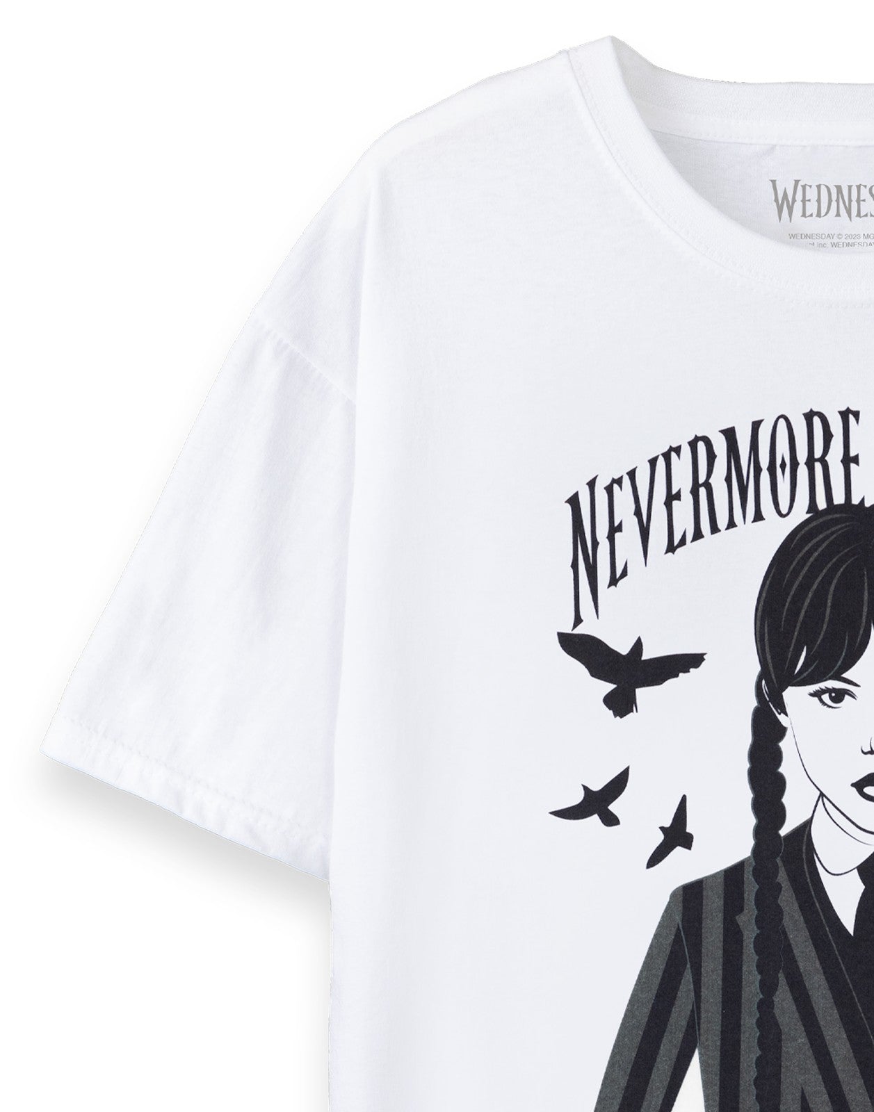 Wednesday Short Sleeved T-Shirt | Womens White | Official Merch