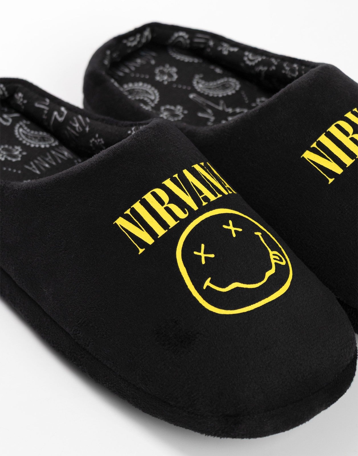 Nirvana Mule Slippers | Unisex Black | Official Merch
