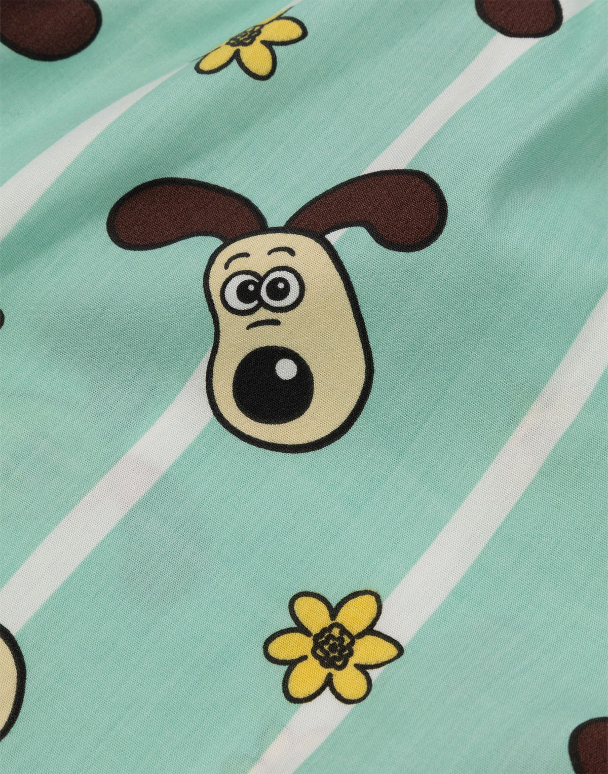 Wallace And Gromit Short Sleeve Short Leg Pyjama Set | Womens Green | Official M