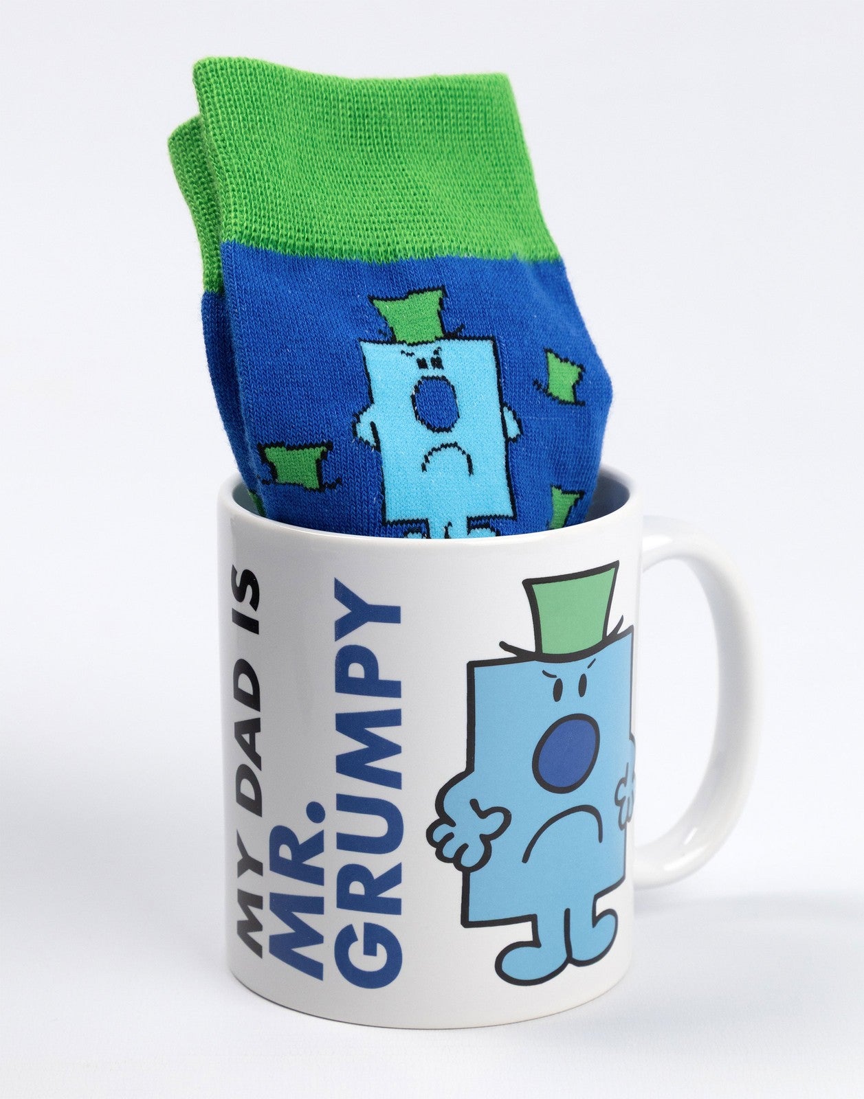 Mr. Men Mug and Sock Gift Set | Mens Blue | Official Merch