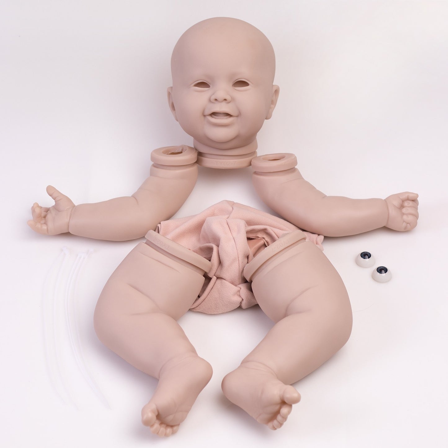 Realistic Unpainted Reborn Doll Kits DIY Baby Mold Vinyl Silicone Dolls Parts UK