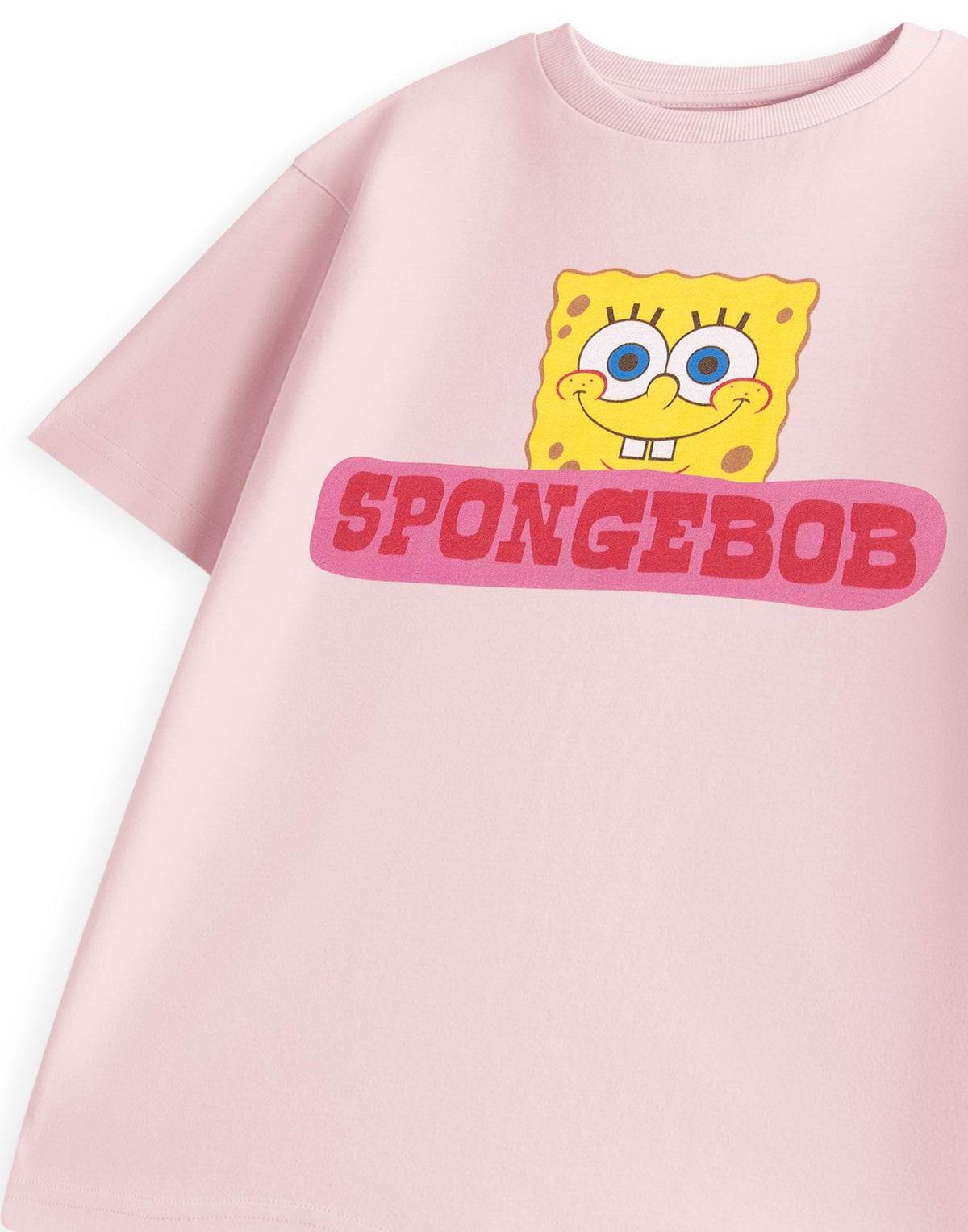 SpongeBob SquarePants Short Sleeved T-Shirt | Unisex Kids Pink | Official Merch