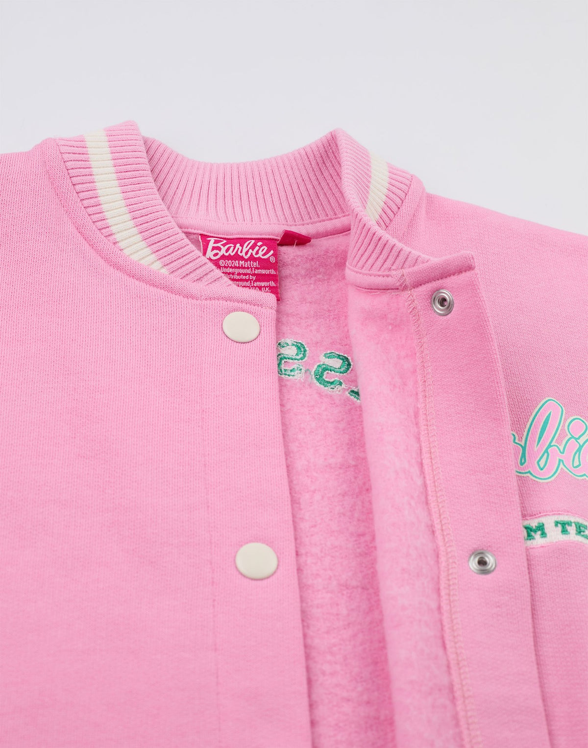 Barbie Varsity Jacket | Girls Pink | Official Merch